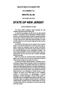 senate - New Jersey Legislature