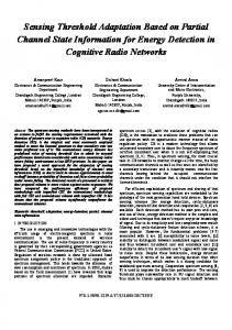 Sensing Threshold Adaptation Based on Partial ... - IEEE Xplore
