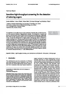 Sensitive highthroughput screening for the detection ...