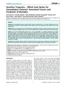 Sensitive Troponins - Semantic Scholar