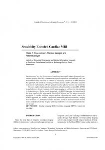 Sensitivity Encoded Cardiac MRI - CiteSeerX