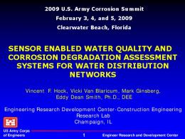 Sensor Enabled Water Quality and Corrosion Degradation ...