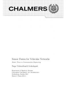 Sensor Fusion for Vehicular Networks