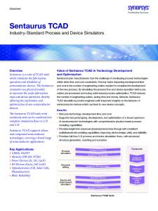 Sentaurus TCAD - Synopsys