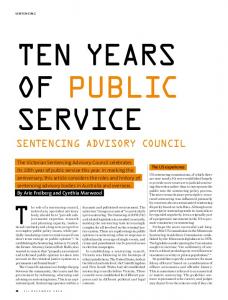 sentencing advisory council