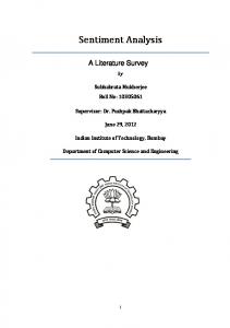 Sentiment Analysis - Semantic Scholar