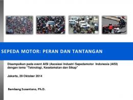 SEPEDA MOTOR: PERAN DAN TANTANGAN