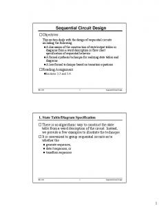 Sequential Circuit Design