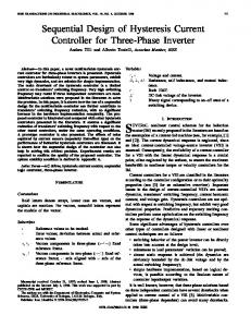 Sequential Design Of Hysteresis Current Controller For Three-phase