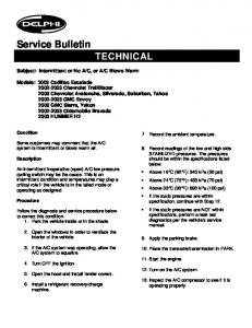 Service Bulletin