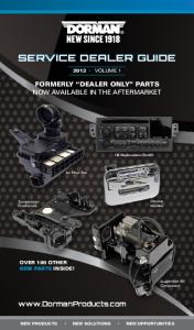 SERVICE DEALER GUIDE - Dorman Products