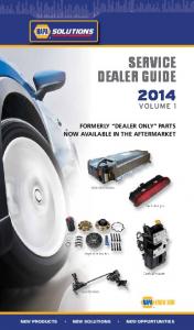 SERVICE DEALER GUIDE - NAPA Solutions