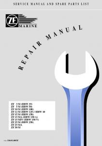 Service manual and spare parts list