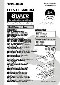 SERVICE MANUAL - Toshiba