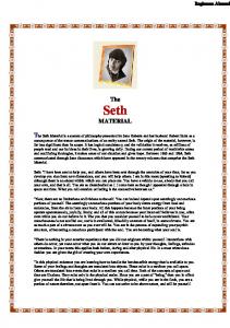 Seth - www.BahaiStudies.net