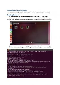 Setting up Kerberos on Ubuntu