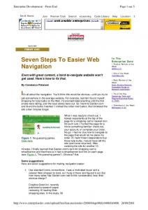 Seven Steps To Easier Web Navigation - Free