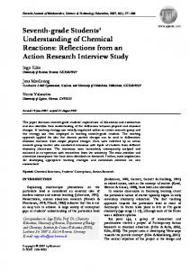 Seventh-grade Students' Understanding of Chemical Reactions ...