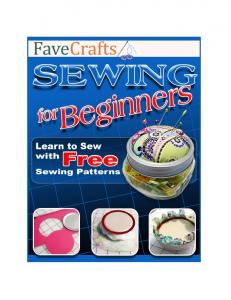 Sewing for Beginners eBook