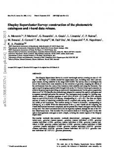 Shapley Supercluster Survey: Construction of the Photometric