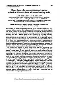 Shear-layers in magnetohydrodynamic spherical Couette flow with