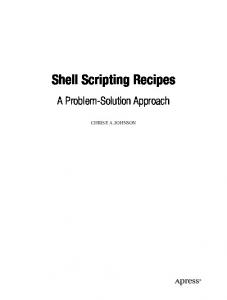 Shell Scripting Recipes - Springer