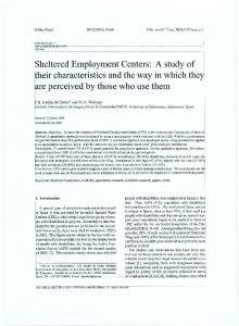 Sheltered Employment Centers