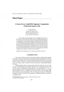 Short Paper - Semantic Scholar