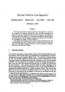 Shortest Paths for Line Segments