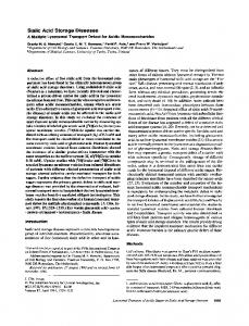 Sialic Acid Storage Diseases - NCBI