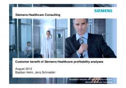 Siemens Healthcare Consulting Siemens Healthcare Consulting