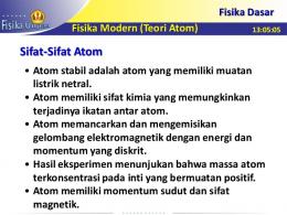 Sifat-Sifat Atom - WordPress.com