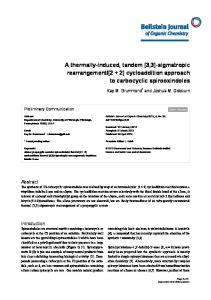 sigmatropic rearrangement