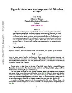 Sigmoid functions and exponential Riordan arrays