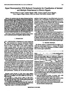 Signal Decomposition With Reduced Complexity for ... - IEEE Xplore