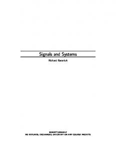 Signals and Systems