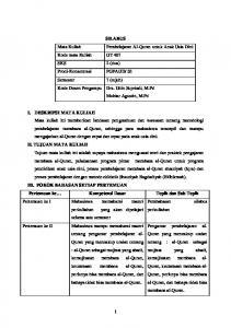 SILABUS PEMBELAJARAN AL QURAN.rtf