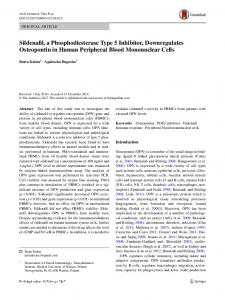 Sildenafil, a Phosphodiesterase Type 5 Inhibitor ...