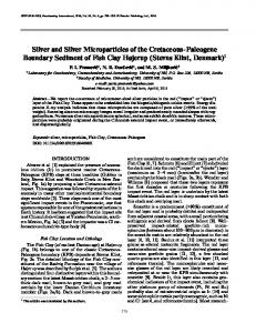 Silver and Silver Microparticles of the Cretaceous-Paleogene ...