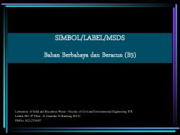 Simbol/Label/MSDS B3