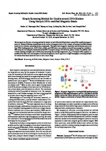 Simple Screening Method for Double-strand DNA ...