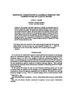 SIMPLICIAL COMMUTATIVE Fp-ALGEBRAS ... - Semantic Scholar