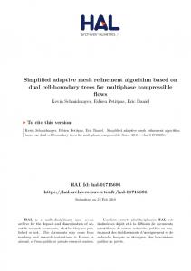 Simplified adaptive mesh refinement algorithm based