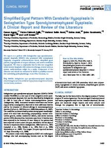 Simplified gyral pattern with cerebellar hypoplasia in