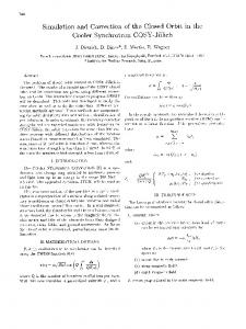 Simulation and Correction of the Closed Orbit in the Cooler ...