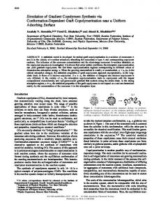 Simulation of Gradient Copolymers Synthesis via Conformation ...