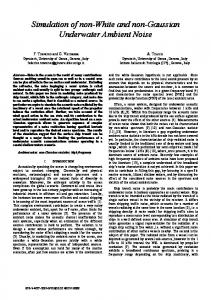 Simulation of non-white and non-Gaussian underwater ... - IEEE Xplore