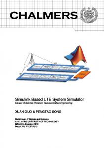 Simulink Based LTE System Simulator