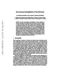 Simultaneous Embeddability of Two Partitions