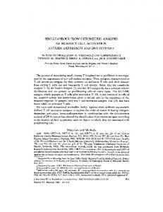 SIMULTANEOUS FLOW CYTOMETRIC ANALYSIS OF ... - Europe PMC